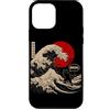 Bruh Wave Cat Japanese Surfing Art Custodia per iPhone 12 mini Bruh Surfing Cat Great Wave Kanagawa Cultura giapponese Otaku