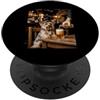 Yorkie Pub Paws Divertente Yorkie Dog Bere Birra al Pub PopSockets PopGrip Adesivo