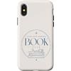 Bookworm Reading Fantasy Romance Book Custodia per iPhone X/XS Lettura del lettore di romanzi del club del libro romantico a combustione lenta