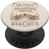 Faithful Mama Co Lei Pregato Montagne Mamma Mamma Cristiano Fede Madre PopSockets PopGrip Adesivo