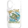 Forofo 100 Custodia per iPhone 17 Divertente tropicale Surfing Sea Turtle Summer Beach Vacation