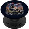America July 4th Rodeo Divertente 4 luglio Raccoon Bad Day To Be A Cold Beer PopSockets PopGrip Adesivo