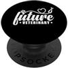 veterinarian profession animal doctor li Futura Professione Veterinaria PopSockets PopGrip Adesivo