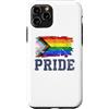 Inclusive Equality & LGBTQ Pride Co. Custodia per iPhone 11 Pro Bandiera Orgoglio Progresso LGBTQ Collegiate Vintage Grunge