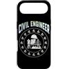 Funny Mechanical Engineering Gift Custodia per iPhone Air Cerchio ingegnere civile distintivo cappello duro, strumento di indagine, Blueprint