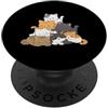 Cute Meowtain Kitty Pile Anime Cat Gifts Pile Cats Anime Gatto Montagna Pile Di Gatti Kawaii Chibi Kitty PopSockets PopGrip Adesivo