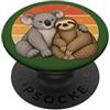 Retro Animal Best Friend Co Koala e Bradipo Best Friends Animal Friendship PopSockets PopGrip Adesivo