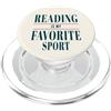 Librarian Bookish Bookworms & Novel Writ La lettura è il mio sport preferito | Lettori e autori per gli amanti dei libri PopSockets PopGrip per MagSafe
