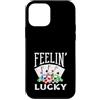 Casino Gambling & Slot Machine Vegas App Custodia per iPhone 12 mini Feelin Lucky Casino che gioca le carte da poker Vegas Chips