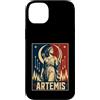 Moon female Goddess Huntress Artemis Myt Custodia per iPhone 14 Plus Artemide Luna femmina Dea Cacciatrice Foresta Frecce
