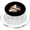 Cute Meowtain Kitty Pile Anime Cat Gifts Kawaii Anime Cat Pile Carino Chibi Kitty Mountain Neko Amante PopSockets PopGrip per MagSafe