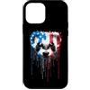 Paint Dripping Patriotic 4th of July US Custodia per iPhone 12 mini Furetto Bandiera Americana USA Drip Graffiti Amante Patriottismo