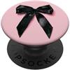 pink cute theme Girly || Fiocco Acquerello || Coquette || Fiocco Estetico Nero PopSockets PopGrip Adesivo