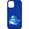 Ocean Aesthetic Decor Custodia per iPhone 12/12 Pro Carino Balena Cartoon Teal Blu Mare Subacqueo Bella