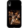 Yorkie Pub Paws Custodia per iPhone XR Divertente Yorkie Dog Bere Birra al Pub