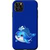 Ocean Aesthetic Decor Custodia per iPhone 11 Pro Max Carino Balena Cartoon Teal Blu Mare Subacqueo Bella