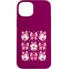 Pink Girly Soccer Club Custodia per iPhone 15 Plus Simpatico pallone da calcio rosa con fiocco Coquette Girl Sports Design
