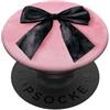 pink cute theme Girly || Fiocco Acquerello || Coquette || Fiocco Estetico Nero PopSockets PopGrip Adesivo