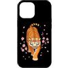 Sakura Cherry Blossom Japan Culture Art Custodia per iPhone 12 Pro Max Cherry Blossom Tiger Giapponese Sakura Anime Estetica Giappone