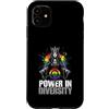 LGBTQ Pride Rainbow Diversity Queen Powe Custodia per iPhone 11 Il potere nella diversità LGBTQ Rainbow Pride Queen