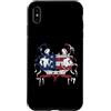 Paint Dripping Patriotic 4th of July US Custodia per iPhone XS Max Flying Spaghetti Monster FSM Pastafari Bandiera Americana Drip