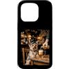 Yorkie Pub Paws Custodia per iPhone 15 Pro Divertente Yorkie Dog Bere Birra al Pub