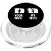 Cheer Captain And Cheerleader Gifts For Cheerleader Tua Moglie Mia Moglie Marito Divertente Cheerleading PopSockets PopGrip per MagSafe
