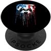 Paint Dripping Patriotic 4th of July US Furetto Bandiera Americana USA Drip Graffiti Amante Patriottismo PopSockets PopGrip Adesivo
