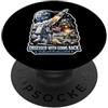 PeeKay Apparel - MoonReturn Ossessionato dal ritorno sulla luna 2028 PopSockets PopGrip Adesivo