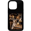 Yorkie Pub Paws Custodia per iPhone 13 Pro Divertente Yorkie Dog Bere Birra al Pub
