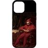 Art Pop Mobile Gallery Custodia per iPhone 12 Pro Max Sad Court Jester Stancyk Seduto Polacco Rosso Fool Belle Arti