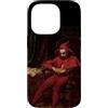 Art Pop Mobile Gallery Custodia per iPhone 14 Pro Sad Court Jester Stancyk Seduto Polacco Rosso Fool Belle Arti