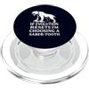 Funny Paleontology Big Cat Prehistoric C Dente a sciabola Tiger Evolution Reset Vintage Umorismo amante degli animali PopSockets PopGrip per MagSafe