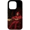 Art Pop Mobile Gallery Custodia per iPhone 15 Pro Sad Court Jester Stancyk Seduto Polacco Rosso Fool Belle Arti