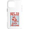 Frog Faith Revival Custodia per iPhone 16 Pro Max Fuori per lodare Dio il Signore - Divertente umorismo Christian Frog