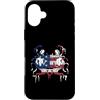 Paint Dripping Patriotic 4th of July US Custodia per iPhone 16 Plus Flying Spaghetti Monster FSM Pastafari Bandiera Americana Drip