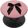 pink cute theme Girly || Fiocco Acquerello || Coquette || Fiocco Estetico Nero PopSockets PopGrip Adesivo