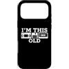Funny 80s Saying & Funny 80s Designs Custodia per iPhone 17 Pro Max I' m This Old - Funny Saying Cassette Novità Umorismo Retro anni '80