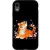 Sakura Cherry Blossom Japan Culture Art Custodia per iPhone XR Tigre giapponese Cherry Blossom Branch Sakura Rosa Anime Giappone