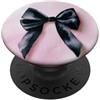 pink cute theme Girly || Fiocco Acquerello || Coquette || Fiocco Estetico Nero PopSockets PopGrip Adesivo