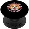 Corgi Puppy Lover PS Il mio cane è il mio San Valentino Corgi. Amante delle zampe PopSockets PopGrip Adesivo