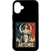 Moon female Goddess Huntress Artemis Myt Custodia per iPhone 16 Plus Artemide Luna femmina Dea Cacciatrice Foresta Frecce