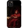 Art Pop Mobile Gallery Custodia per iPhone 11 Pro Max Sad Court Jester Stancyk Seduto Polacco Rosso Fool Belle Arti