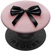 pink cute theme Girly || Fiocco Acquerello || Coquette || Fiocco Estetico Nero PopSockets PopGrip Adesivo