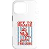 Frog Faith Revival Custodia per iPhone 16 Pro Fuori per lodare Dio il Signore - Divertente umorismo Christian Frog