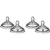Tommee Tippee Tettarelle per biberon Natural Start, flusso medio, 3m+, 2 pezzi, attaccamento naturale, valvola anti-colica, silicone morbido (Confezione da 2)