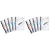 Durable 228400 Swingclip, Cartellina Portadocumenti con Clip Laterale Ellittica, Capacità 30 Fogli, Formato A4, Confezione da 10 Pezzi, Assortiti