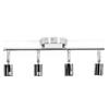 Aigostar Lampadario da soffitto Quadriade Argento 4 x GU10 orientabili Aigostar