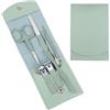 Xinjoduz Kit da viaggio per la cura delle unghie, per uomini e donne, con tagliaunghie di alta qualità, strumenti per manicure/pedicure, tagliaunghie dei piedi, con custodia in pelle verde PU, idee regalo per