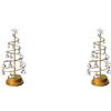 SODIAL 2X Lampada per Albero di Natale In di Metallo Natalizio Albero di2352